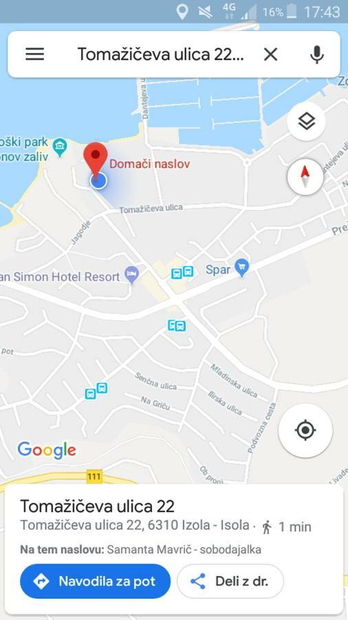 Apartma_Samy Izola Kültér fotó